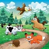 Fototapeta na zeď Animals and Forest