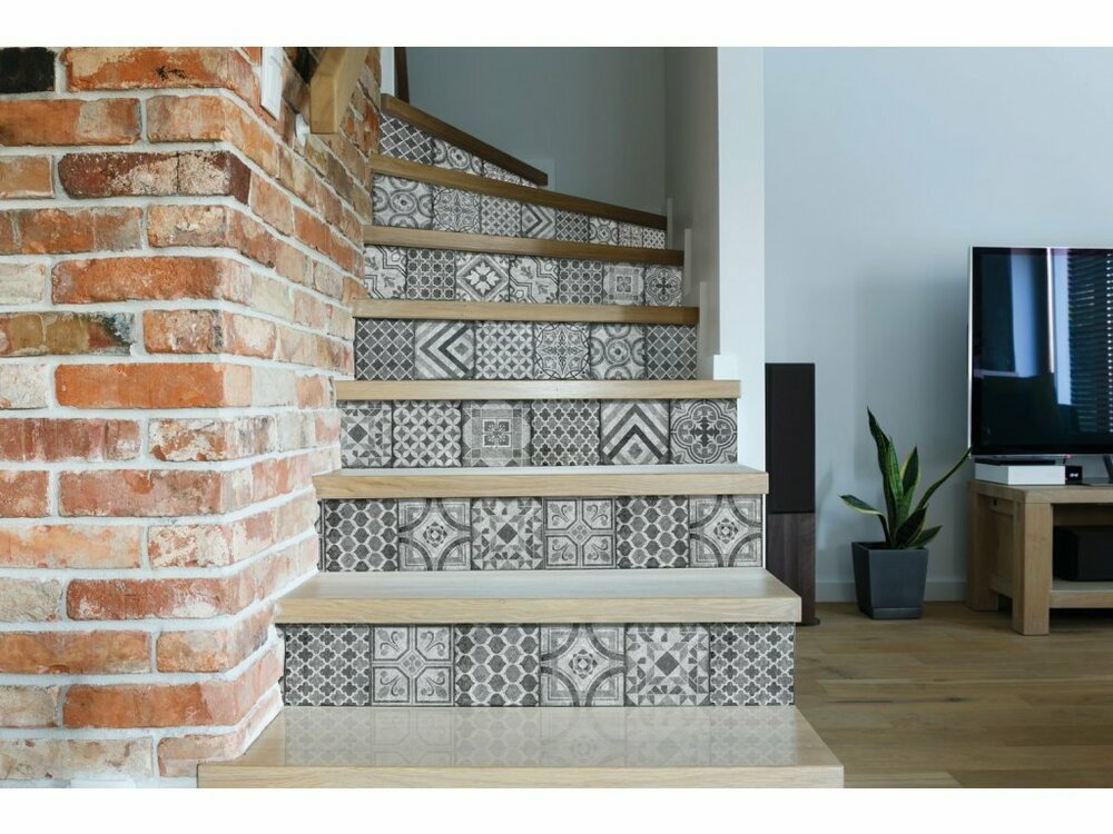 Samolepicí fólie d-c-fix 3438017 Šedé dlaždice - 67,5 cm x 1,5 m