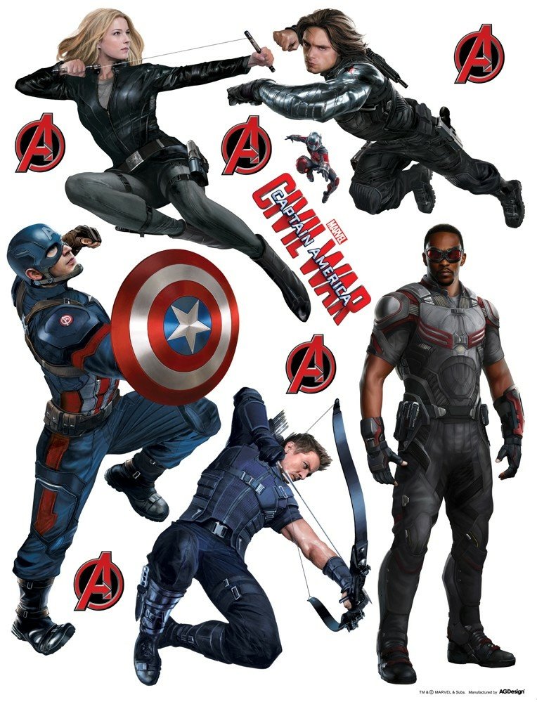 Samolepicí dekorace Avengers DK890 - 65 x 85 cm