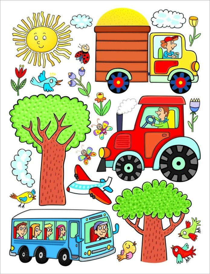 Samolepicí dekorace Traktor DK2314 - 65 x 85 cm
