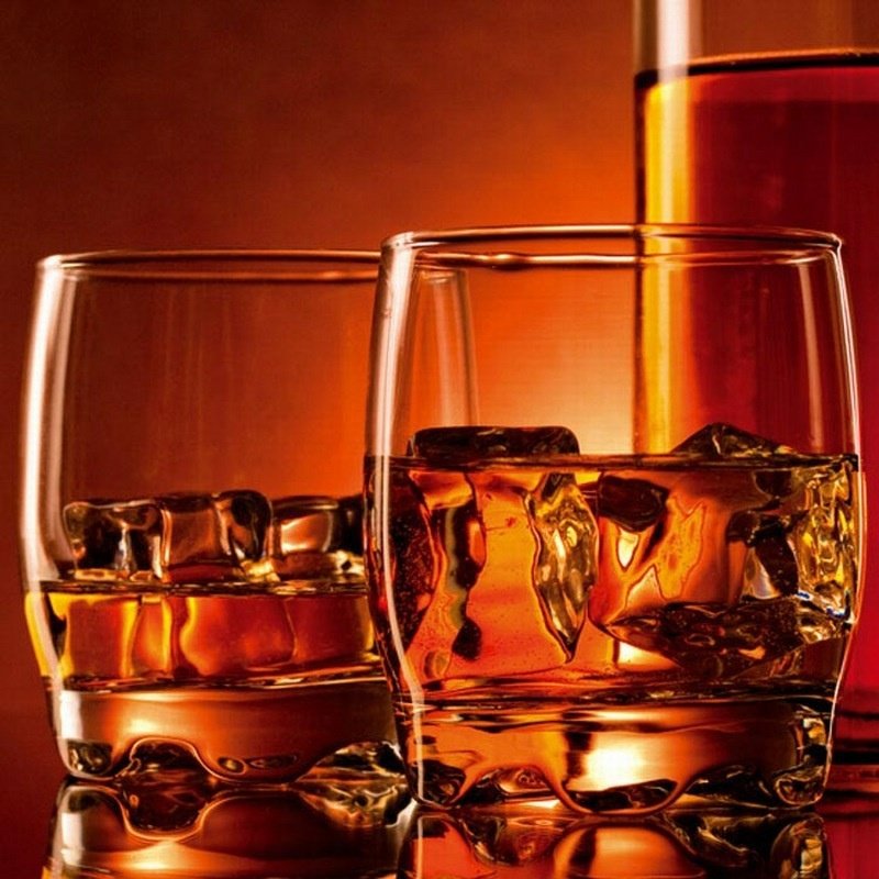 Obraz na skle Whiskey 30 x 30 cm GL-30-018