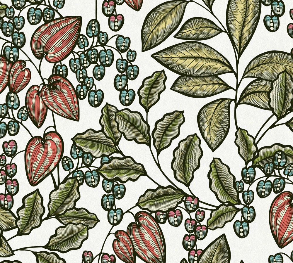 Vliesová tapeta na zeď 37754-5 Floral Impression 0,53 x 10,05 m