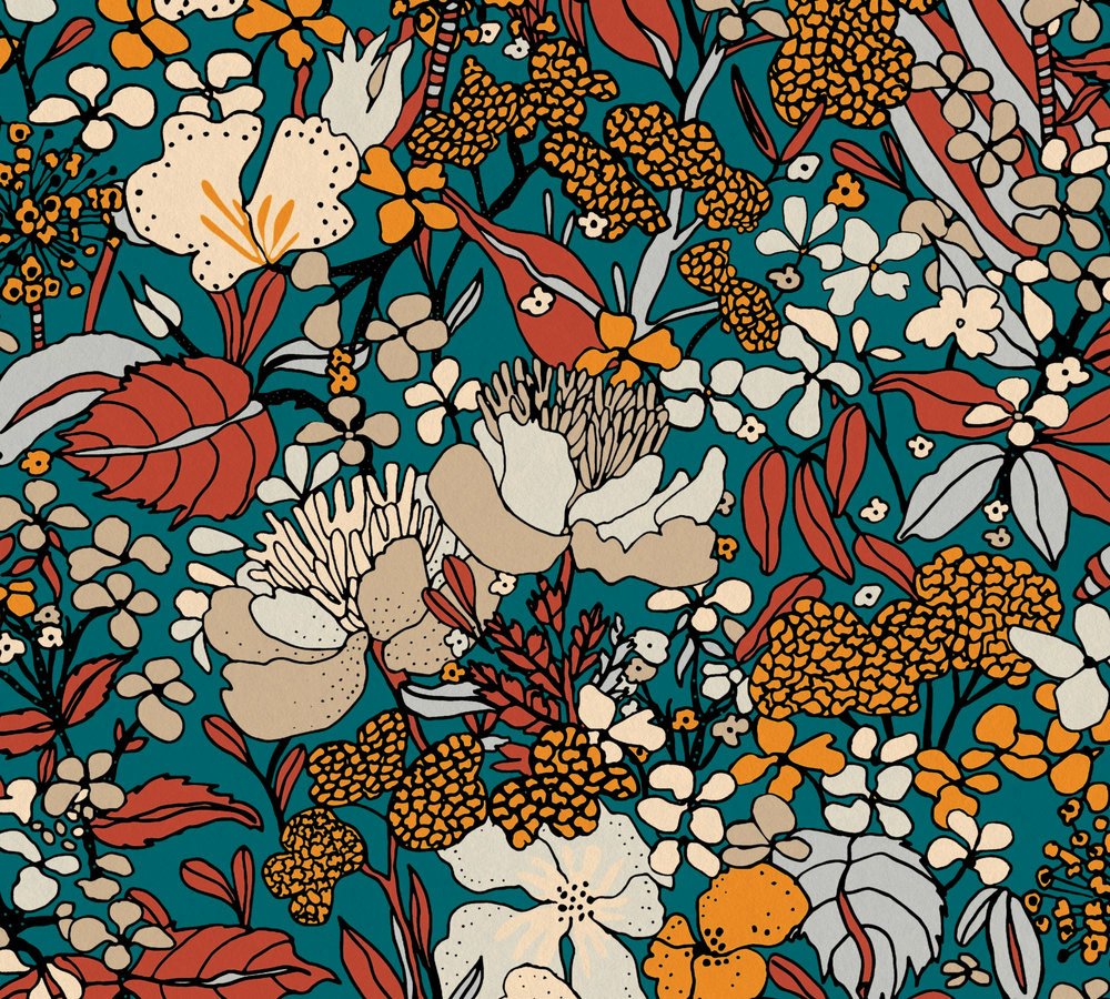 Vliesová tapeta na zeď 37756-2 Floral Impression 0,53 x 10,05 m