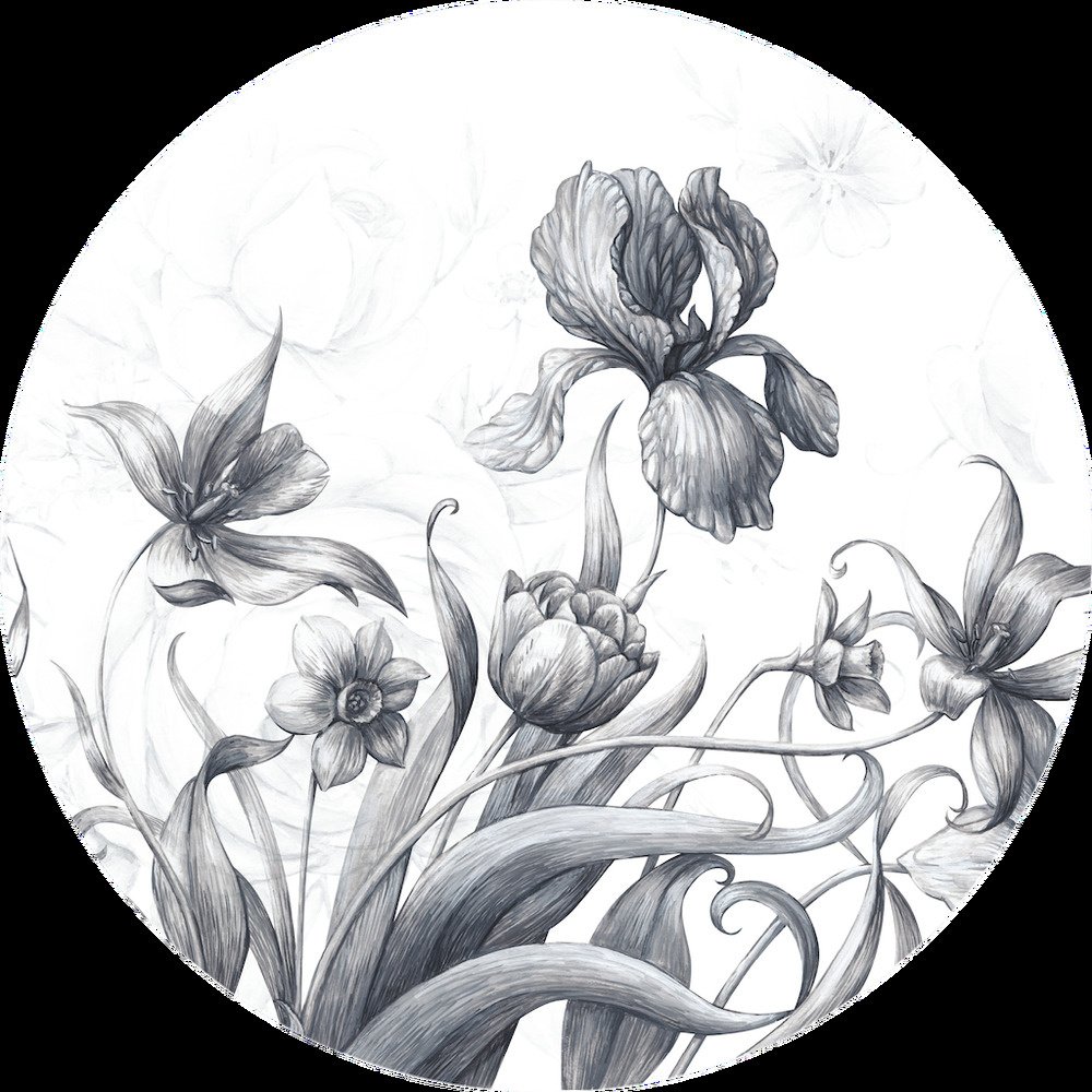 Samolepicí fototapeta CR3212 Vintage Flowers 70 x 70 cm