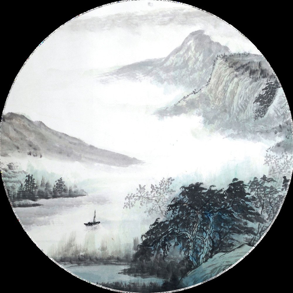 Samolepicí fototapeta CR3216 Oriental Watercolor 70 x 70 cm