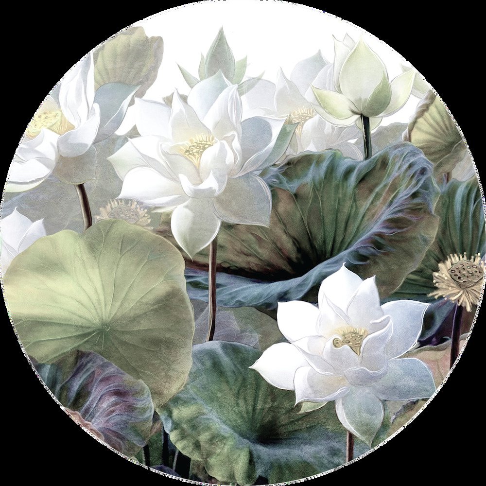 Samolepicí fototapeta CR3234 Embossed Flowers 70 x 70 cm