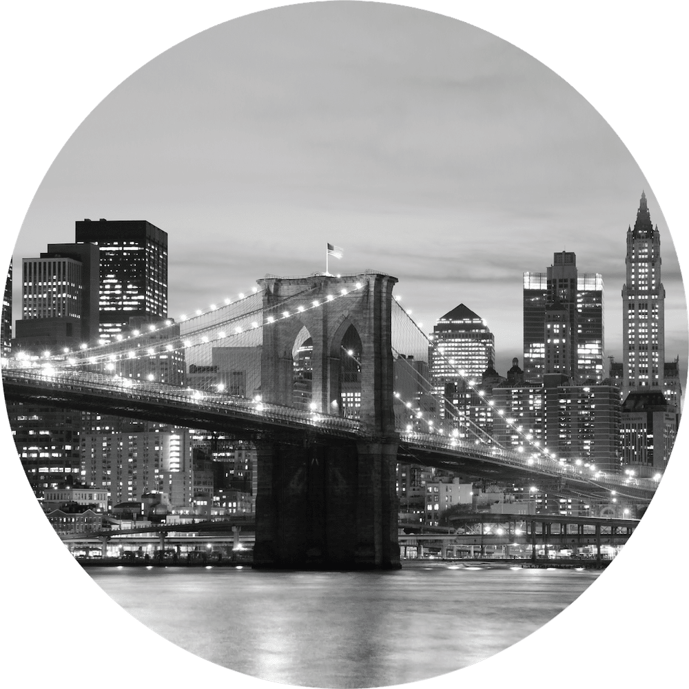 Samolepicí fototapeta CR3308 Brooklyn Bridge 140 x 140 cm
