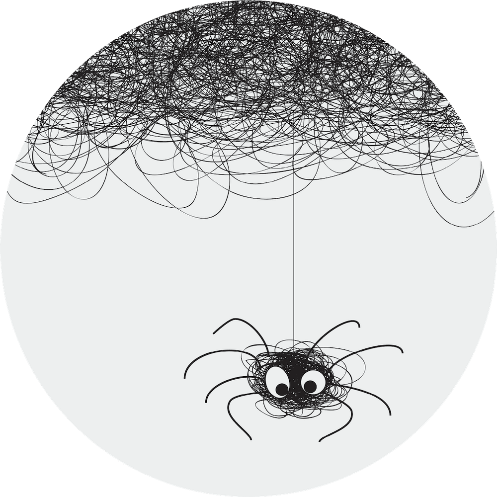 Samolepicí fototapeta CR3325 Cute Spider 140 x 140 cm
