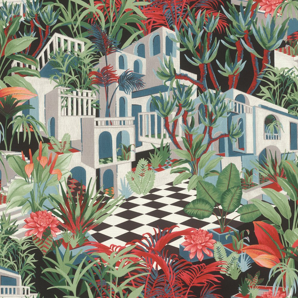 Vliesová tapeta na zeď 687408 Tropical house 0,53 x 10,05 m