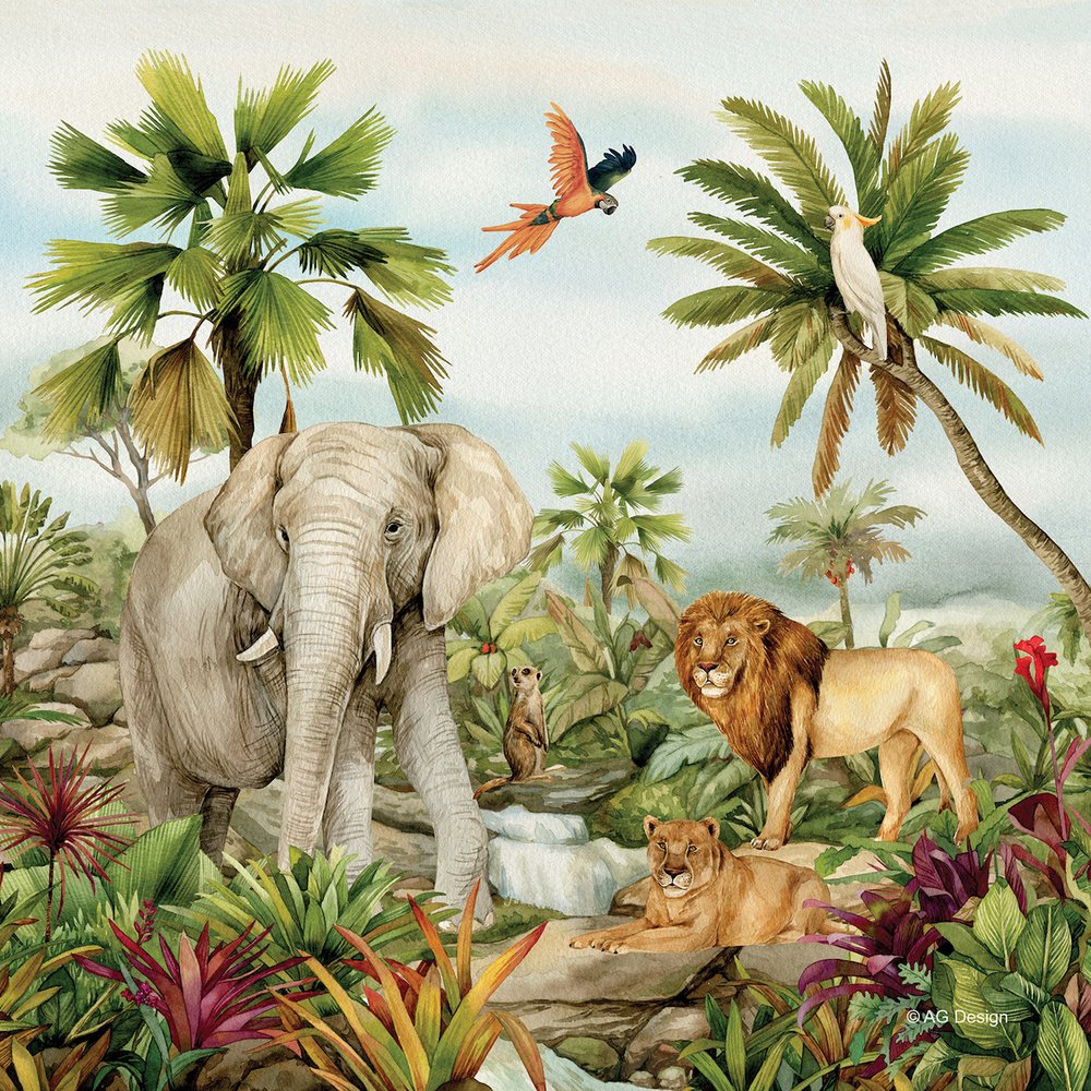 Dekorační polštář Jungle CND3149 | 40 x 40 cm