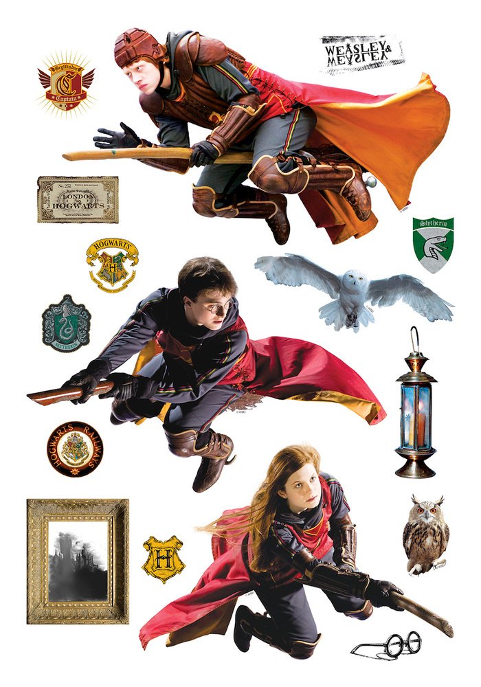 Samolepicí dekorace Harry Potter DKM1645 arch 42,5 x 65 cm