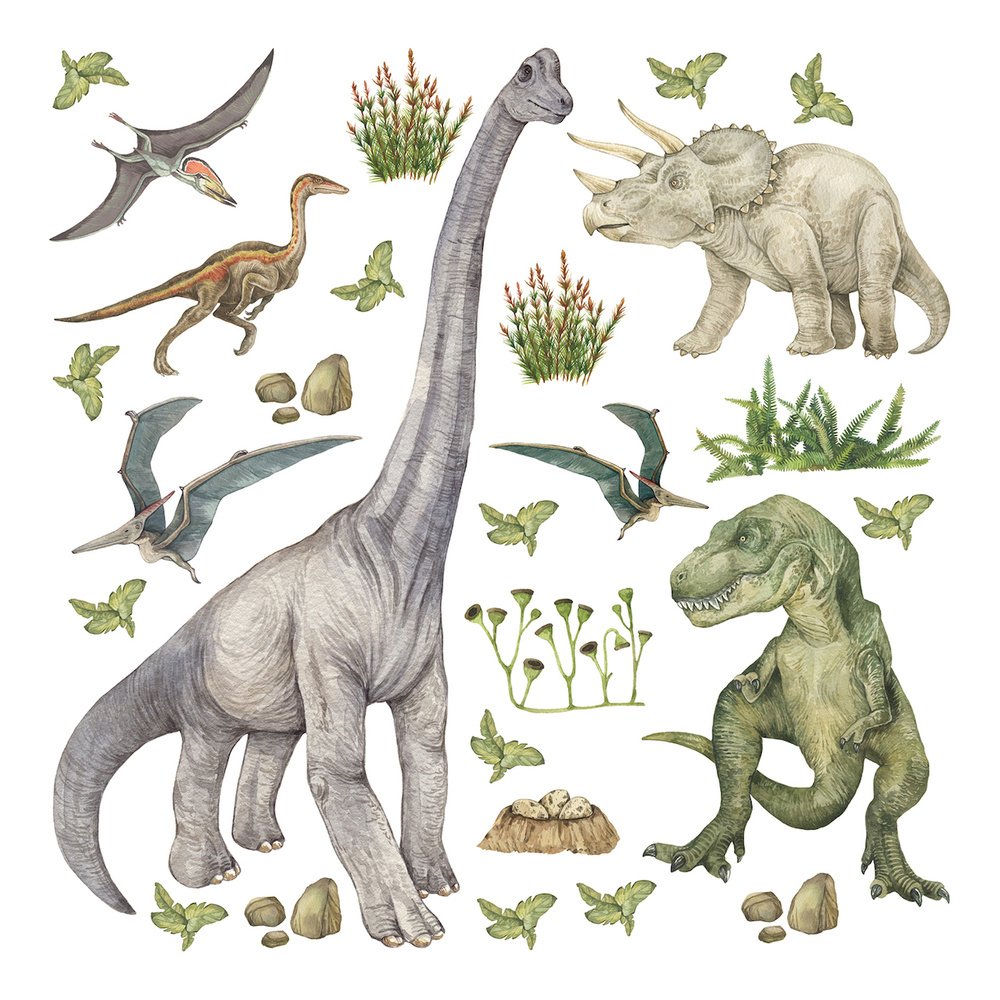 Samolepicí dekorace Dino DKS3821 - 30 x 30 cm