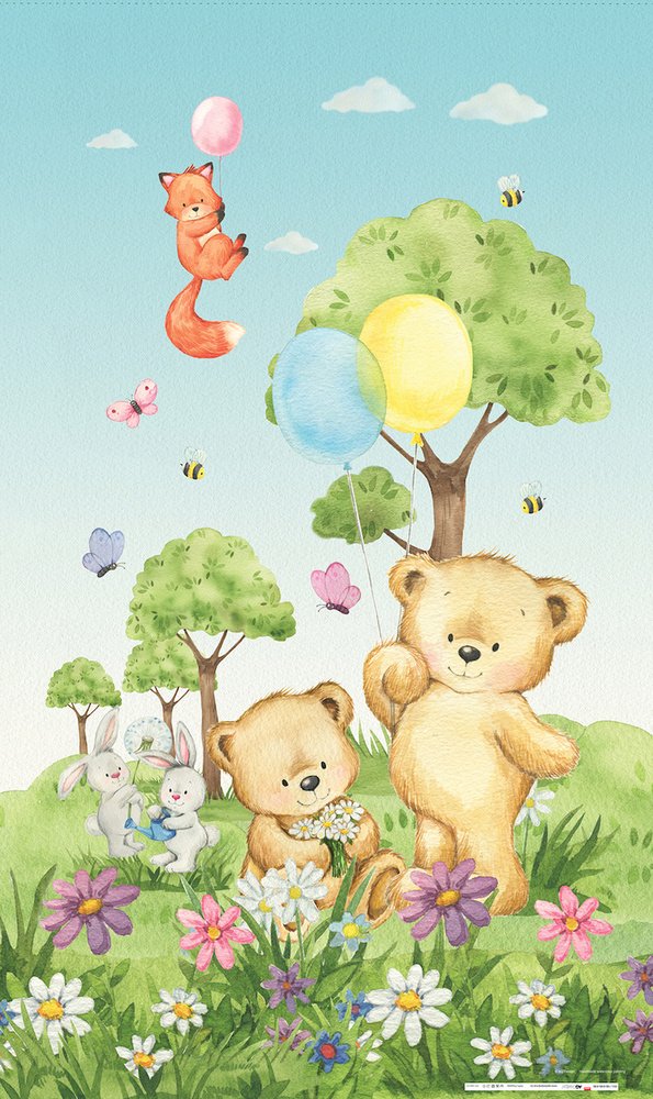 Textilní závěs BEAR FCS L 7183 - 140 x 245 cm