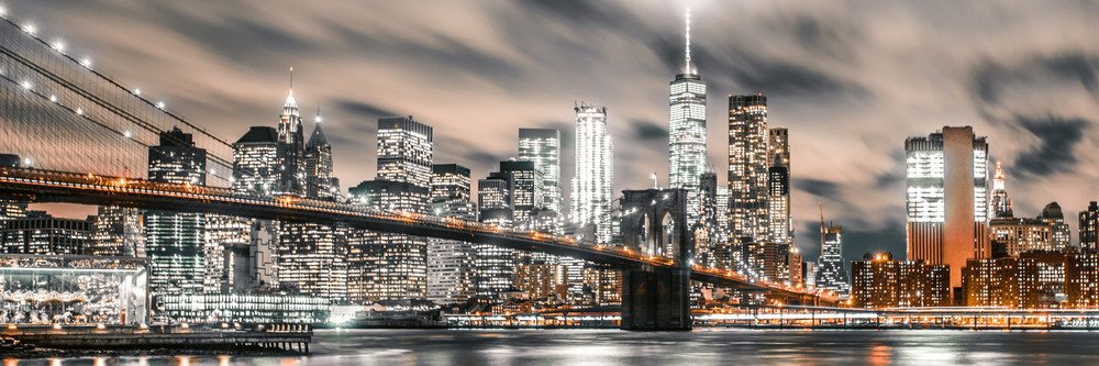 Fototapeta do kuchyně KI180-117 Manhattan 180 x 60 cm