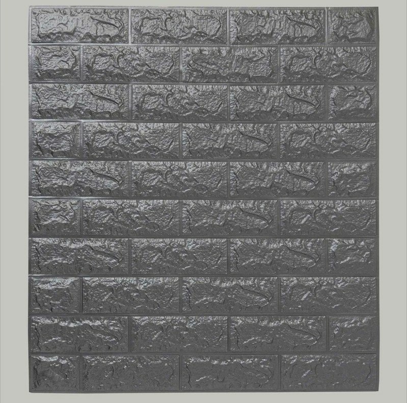3D Obkladový panel Šedá cihla PB3502, 70x77 cm