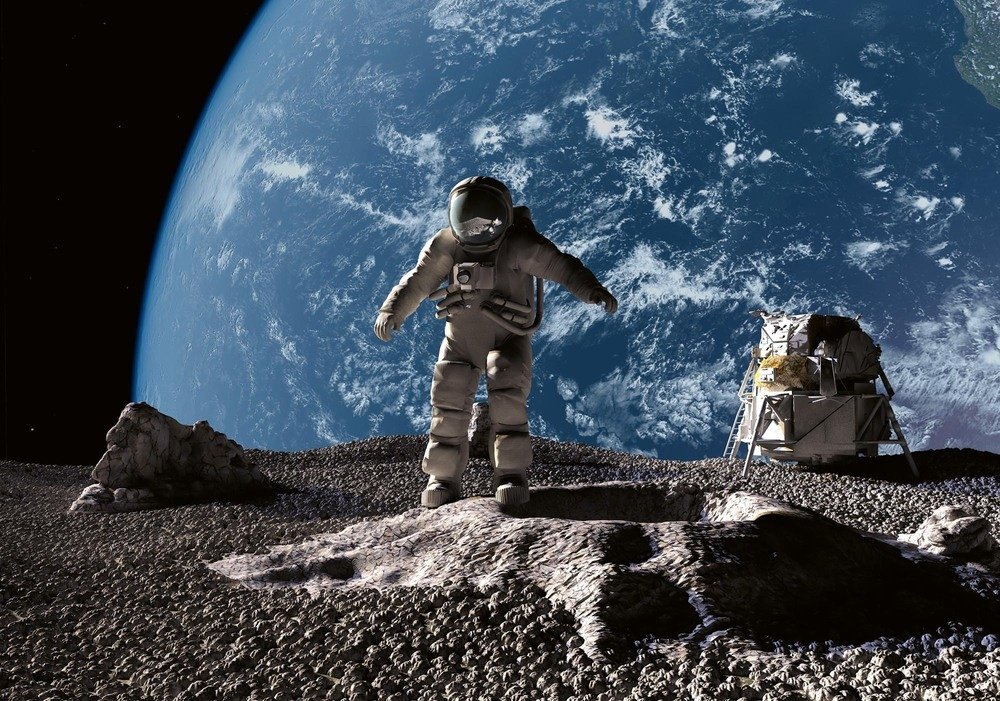 Vliesová fototapeta MS-5-2240 Astronaut - 375 x 250 cm