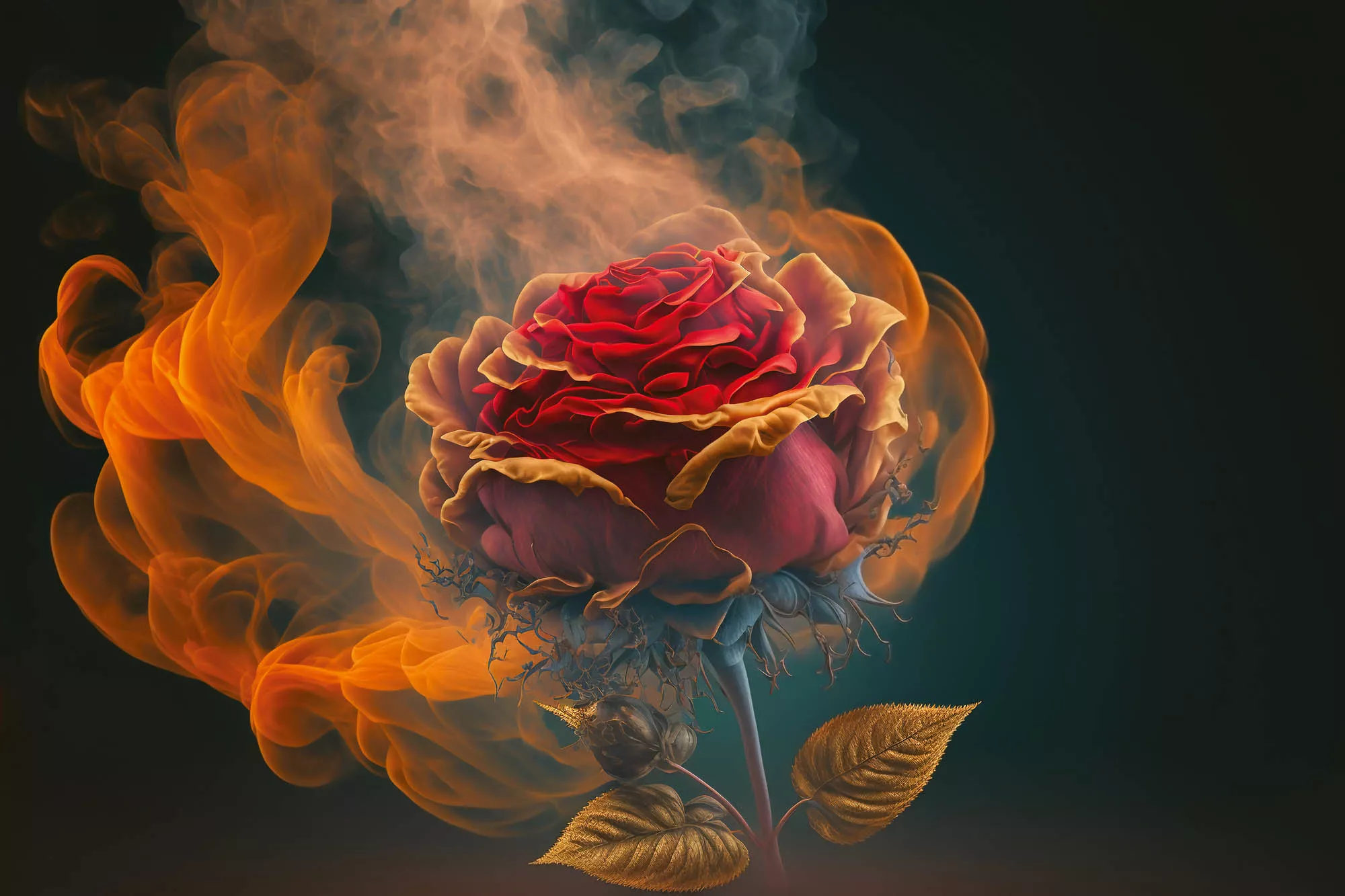 DIMEX vliesová fototapeta Red Rose 375 x 250 cm MS-5-AI-0016