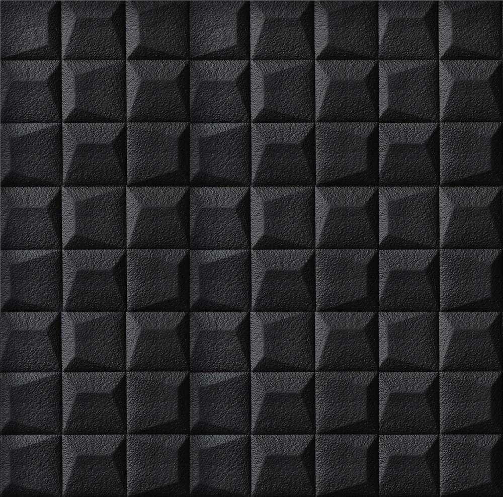 3D samolepicí koženka černá - 0,69 x 1,4 m