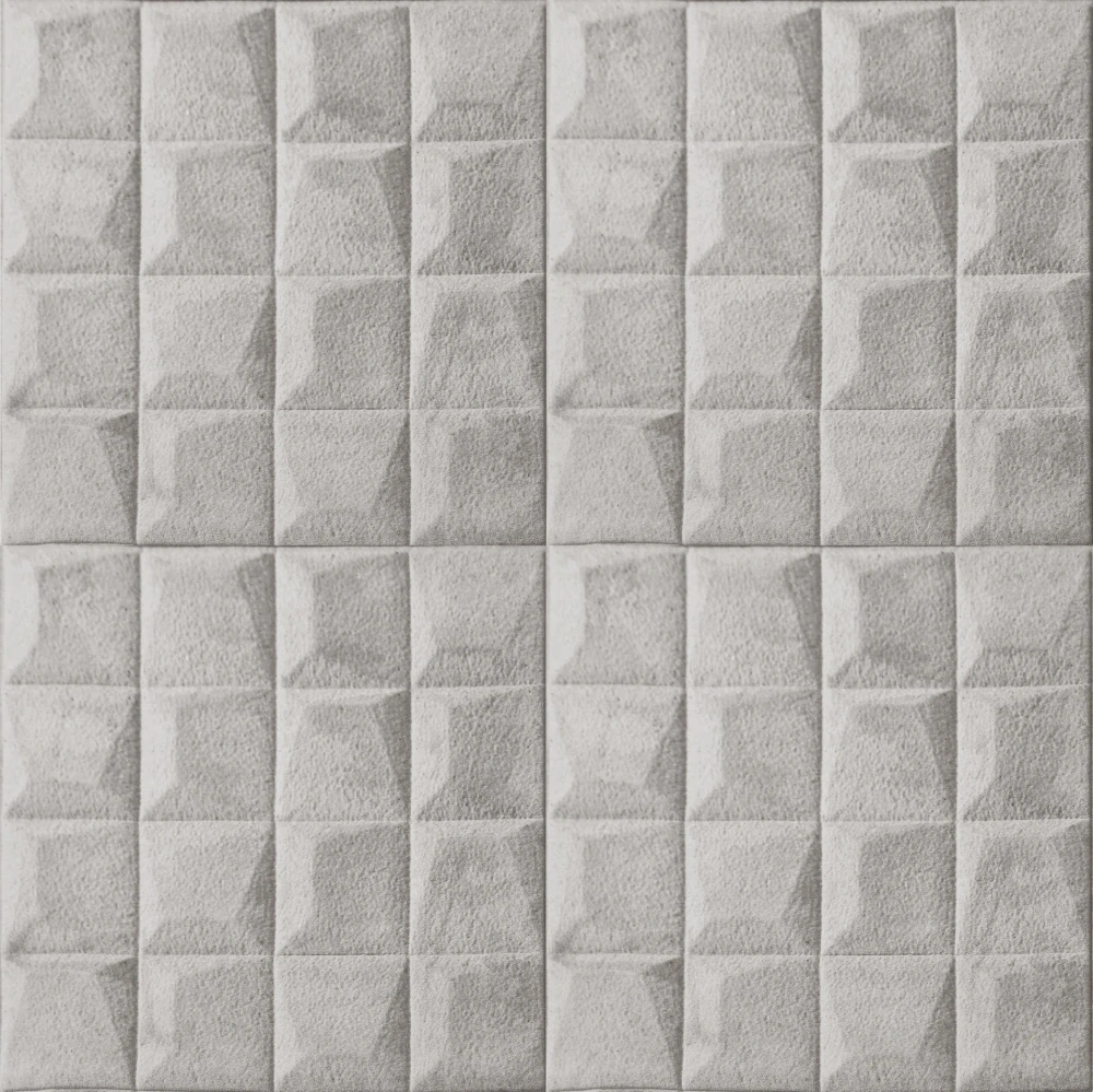 3D samolepicí VELVET obklad šedý - 0,69 x 1,4 m