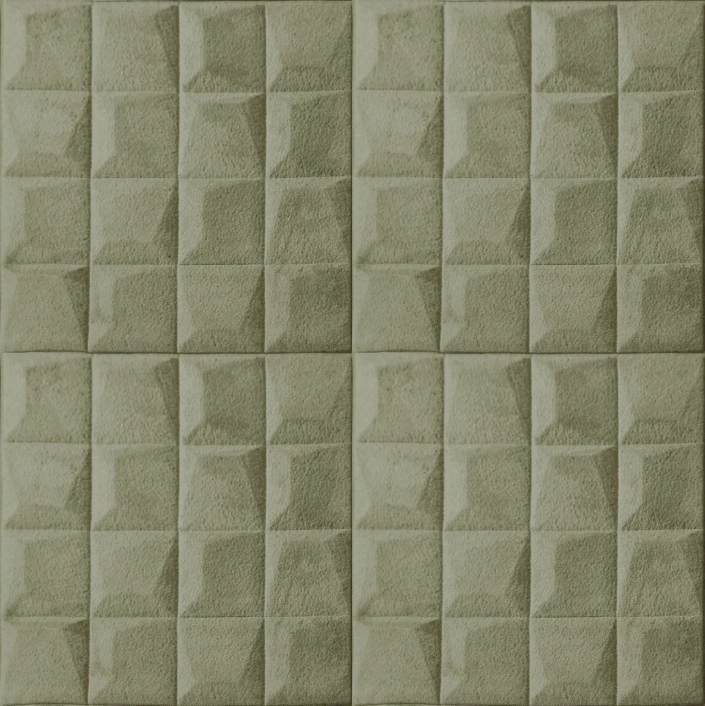 3D samolepicí VELVET obklad khaki - 0,69 x 1,4 m