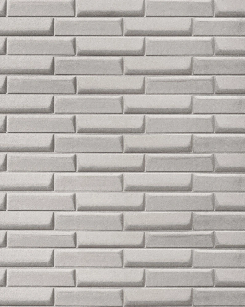 3D samolepicí VELVET obklad šedý - 0,69 x 1,5 m