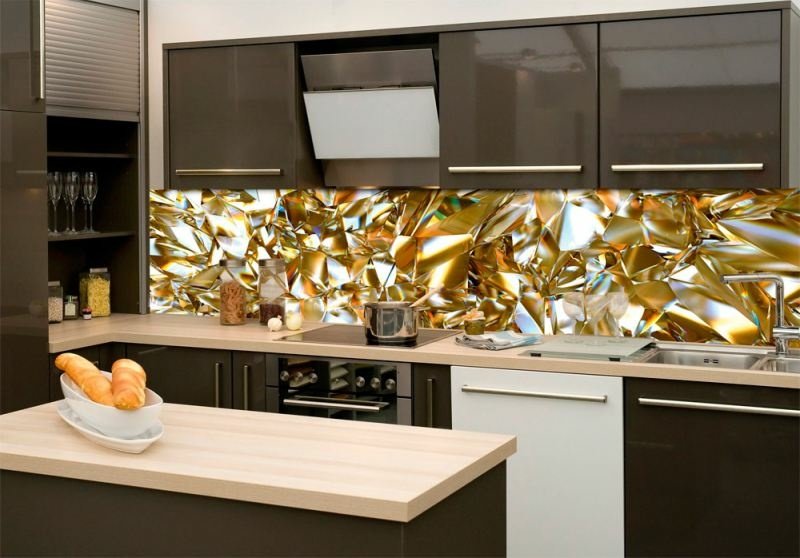 Fototapeta na linku Gold Crystal 260 x 60 cm | KI260-072