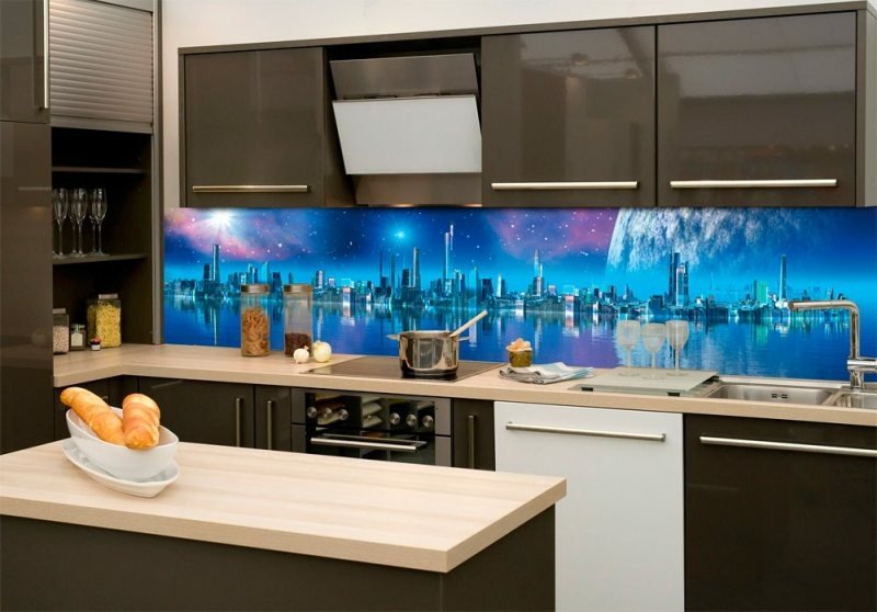Fototapeta na linku Futuristic City 260 x 60 cm KI260-036