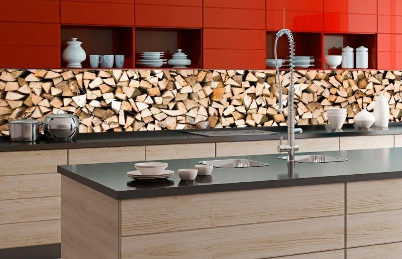 Fototapeta za linku KI350-031 Timber Logs 350 x 60 cm