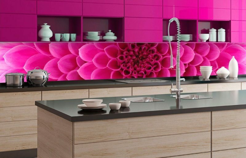 Fototapeta za linku KI350-049 Pink Dahlia 350 x 60 cm