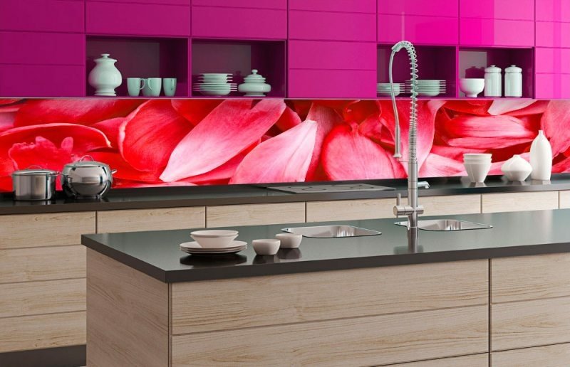 Fototapeta za linku KI350-056 Red Petals 350 x 60 cm