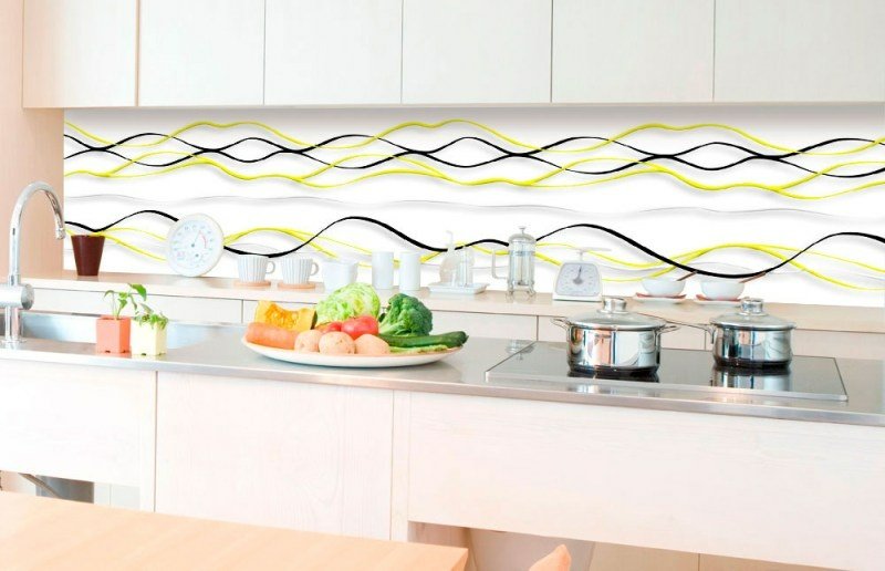 Fototapeta za linku KI350-100 Yellow Waves 350 x 60 cm