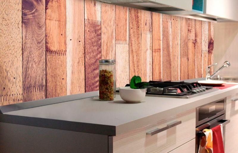Fototapeta do kuchyně KI180-086 Timber Wall 180 x 60 cm
