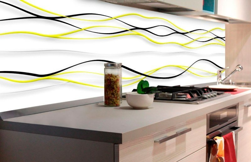 Fototapeta do kuchyně KI180-100 Yellow Waves 180 x 60 cm