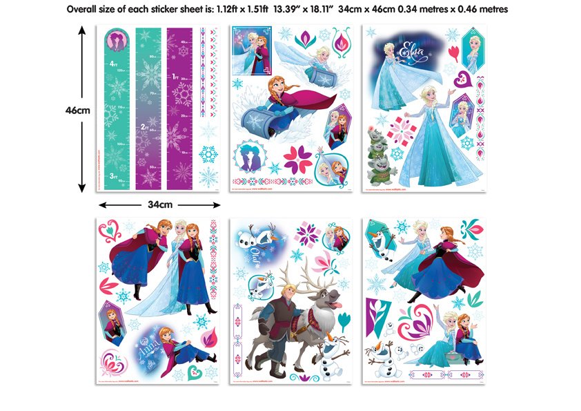 Samolepky na zeď Walltastic Disney Frozen 2