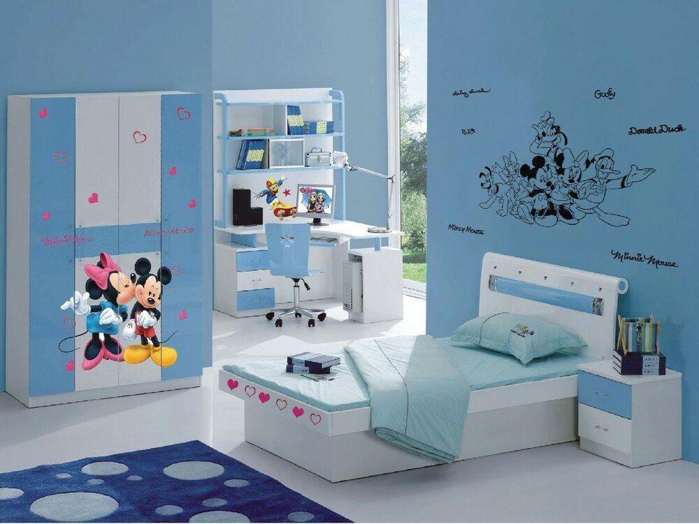 Samolepicí dekorace Mickey a Minnie DK882 - 65 x 85 cm