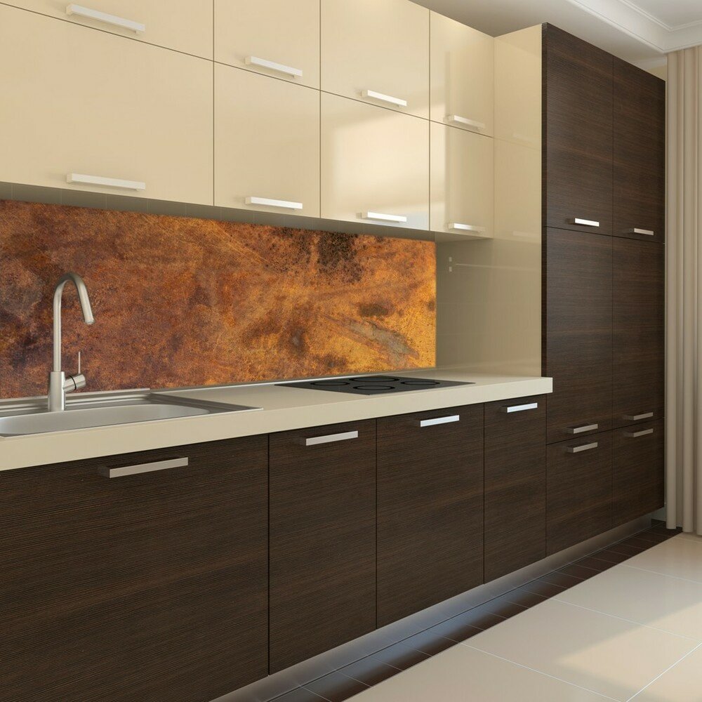 Fototapeta do kuchyně KI180-105 Scratched Copper 180 x 60 cm