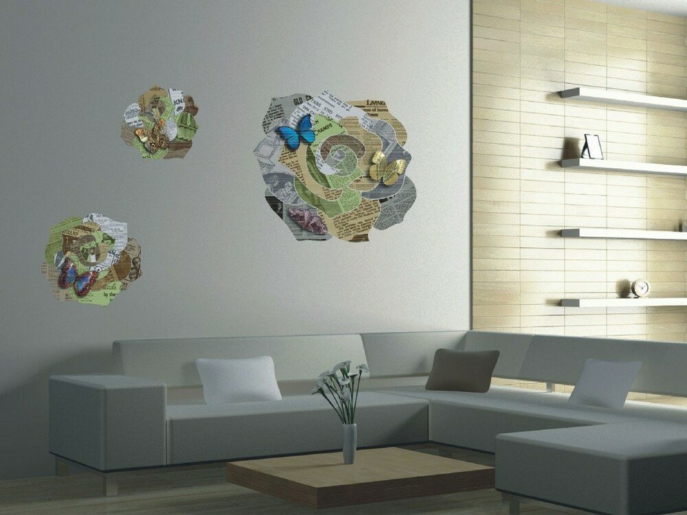 Samolepicí dekorace Květy F 1019 - 65 x 85 cm