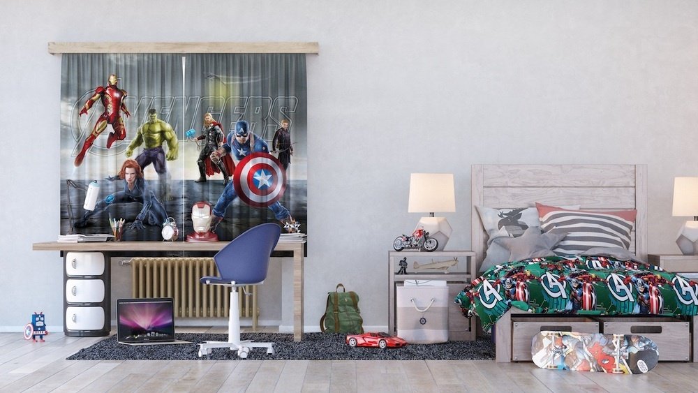 Textilní závěs AVENGERS FCS XL 4330 - 180 x 160 cm