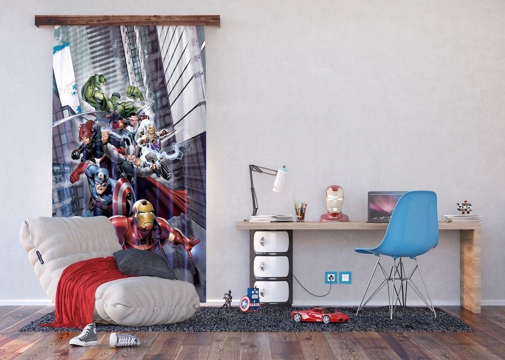 Textilní závěs AVENGERS FCS L 7168 - 140 x 245 cm