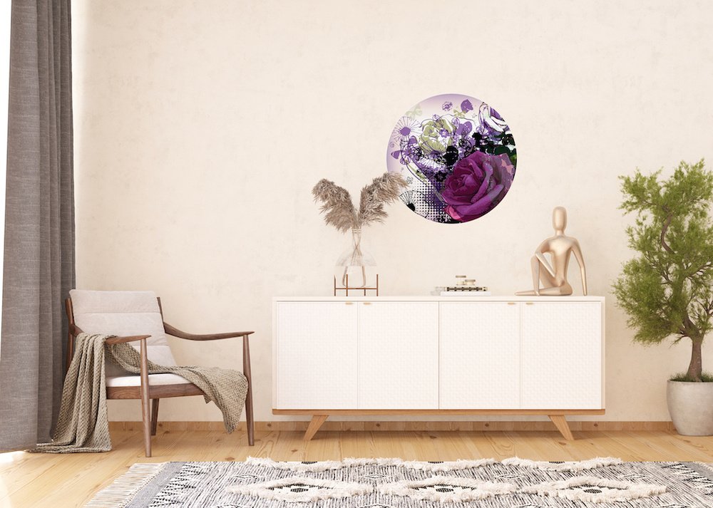 Samolepicí fototapeta CR3221 Flower Collage 70 x 70 cm