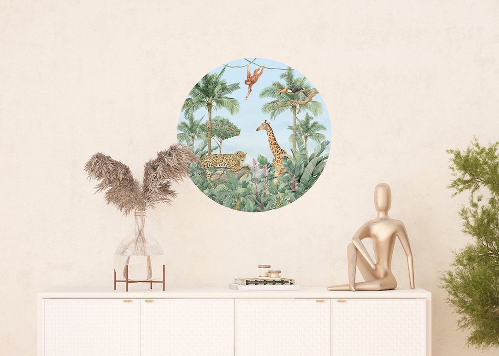 Samolepicí fototapeta CR3227 Watercolor Jungle 70 x 70 cm