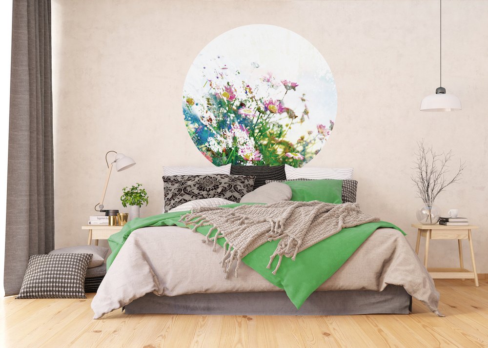 Samolepicí fototapeta CR3301 Field Flowers 140 x 140 cm