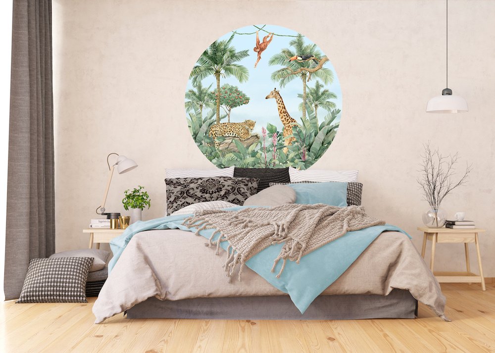 Samolepicí fototapeta CR3327 Watercolor Jungle 140 x 140 cm