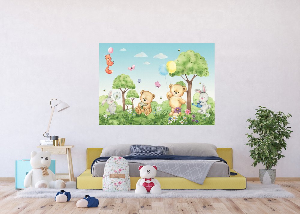 AG Design vliesová fototapeta FTDM5291 Bears 155 x 110 cm