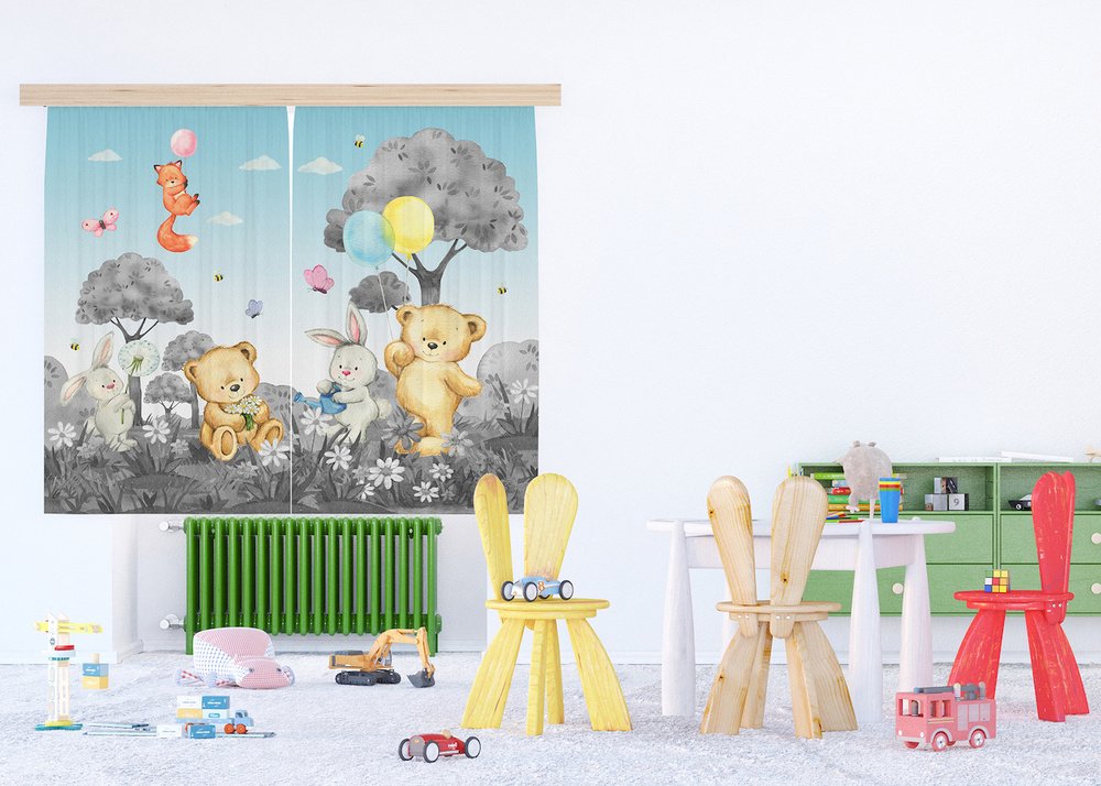 Textilní závěs Bear FCSXL 6603 - 180 x 160 cm