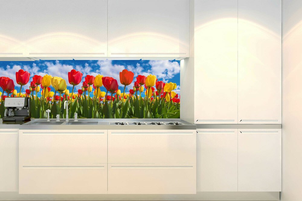 Fototapeta do kuchyně KI180-131 Tulips 180 x 60 cm