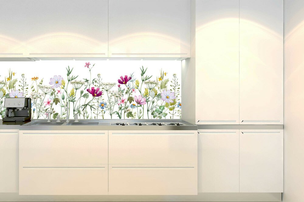 Fototapeta do kuchyně KI180-144 Flowers 180 x 60 cm