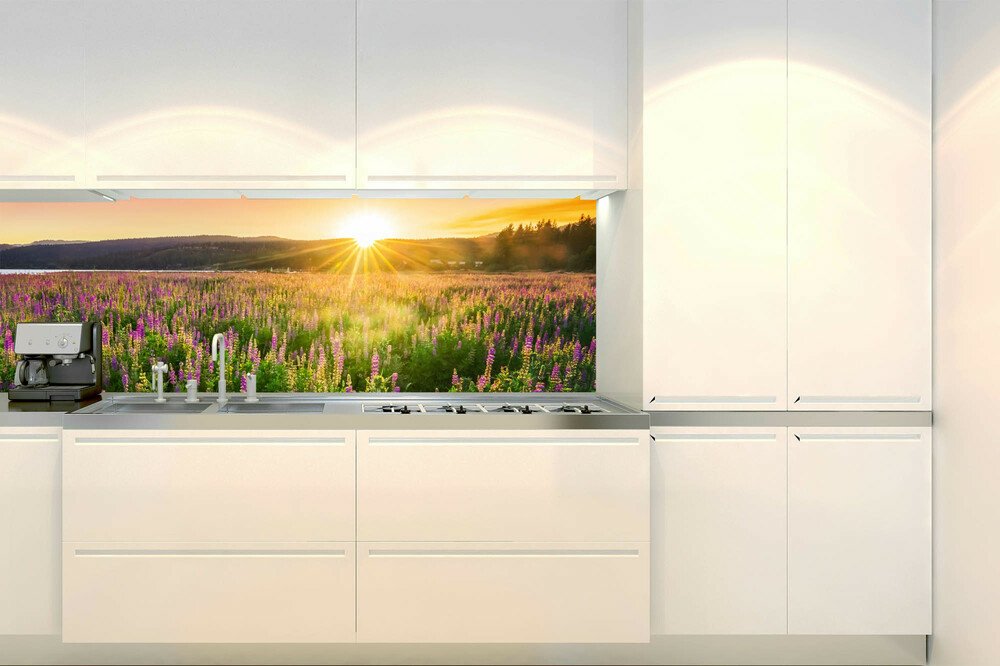 Fototapeta do kuchyně KI180-145 Sunset over the Meadow 180 x 60 cm