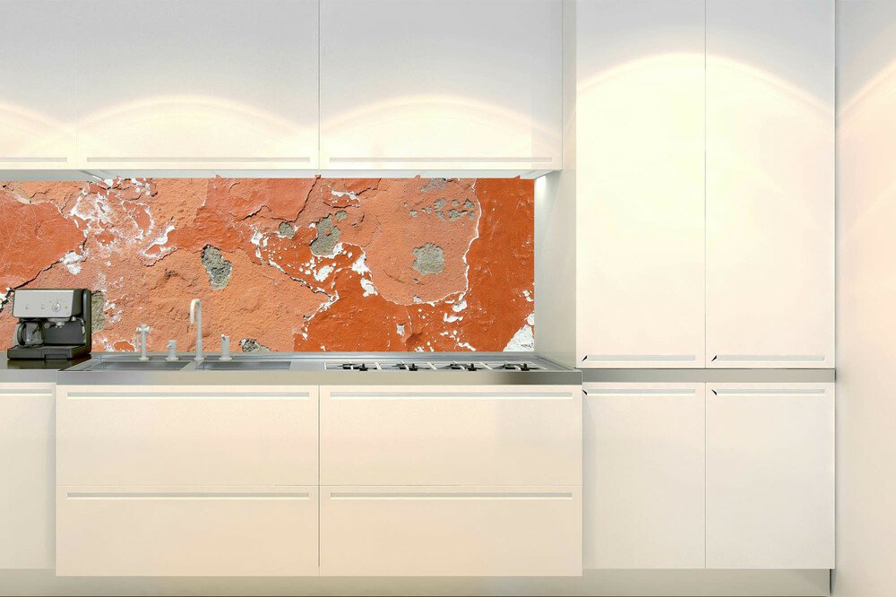 Fototapeta do kuchyně KI180-149 Red Plaster 180 x 60 cm