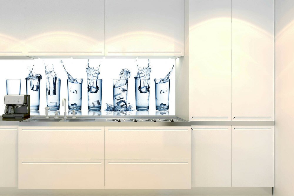 Fototapeta do kuchyně KI180-162 Glasses 180 x 60 cm
